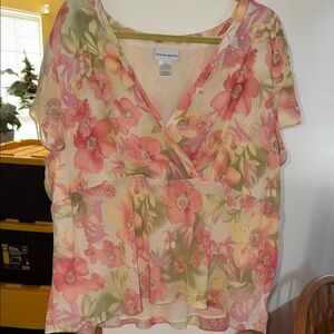 Sheer Floral Blouse